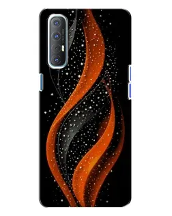 Чехол для OPPO Reno 3 с картинкой «Огненная звездная волна»