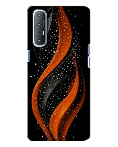 Чехол для OPPO Reno 3 с картинкой «Огненная звездная волна»