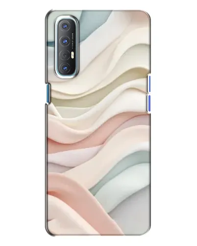 Чехол для OPPO Reno 3 с картинкой «Пастельные нежные волны»