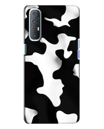 Чехол для OPPO Reno 3 с картинкой «Черно-белое пятно»