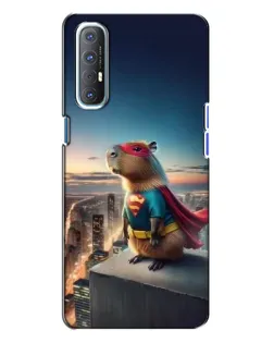 Чехол для OPPO Reno 3 с картинкой «Капи-мен супергерой»