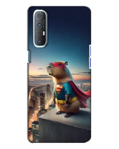 Чехол для OPPO Reno 3 с картинкой «Капи-мен супергерой»