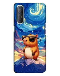 Чехол для OPPO Reno 3 с картинкой «Капибара Ван Гога»
