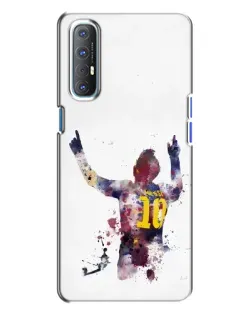 Чехол для OPPO Reno 3 с картинкой «Акварельный Месси Барселона» Чехол для OPPO Reno 3 с картинкой «Акварельный Месси Барселона»