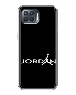 Чехол для OPPO Reno 4 Lite с картинкой «Jordan White Logo»