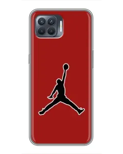 Чехол для OPPO Reno 4 Lite с картинкой «Jordan Red Back»
