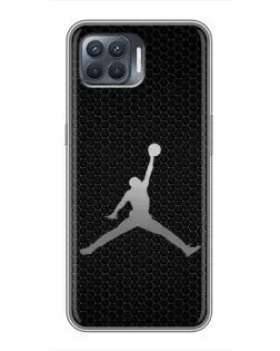 Чехол для OPPO Reno 4 Lite с картинкой «Jordan Dark Carbon»