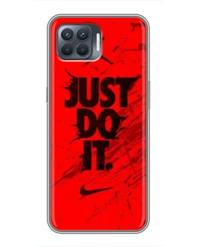Чехол для OPPO Reno 4 Lite с картинкой «Nike Just Do It» Чехол для OPPO Reno 4 Lite с картинкой «Nike Just Do It»