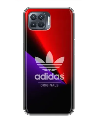 Чехол для OPPO Reno 4 Lite с картинкой «Adidas Red Neon» Чехол для OPPO Reno 4 Lite с картинкой «Adidas Red Neon»
