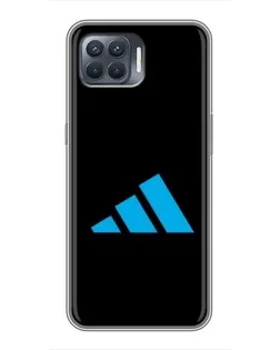 Чехол для OPPO Reno 4 Lite с картинкой «Adidas Cyan Logo»