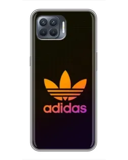 Чехол для OPPO Reno 4 Lite с картинкой «Градиент Adidas»