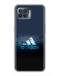 Чехол для OPPO Reno 4 Lite с картинкой «Adidas Water Drops»