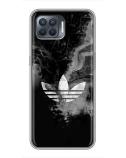 Чехол для OPPO Reno 4 Lite с картинкой «Абстрактный дым Adidas»