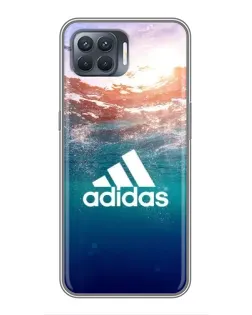 Чехол для OPPO Reno 4 Lite с картинкой «Океанская глубина адидас»