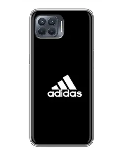Чехол для OPPO Reno 4 Lite с картинкой «Черная классика Adidas»