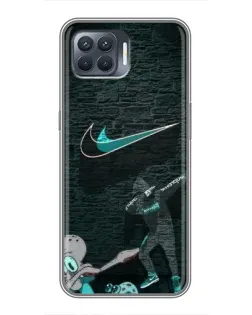 Чехол для OPPO Reno 4 Lite с картинкой «Спортивный арт Nike» Чехол для OPPO Reno 4 Lite с картинкой «Спортивный арт Nike»