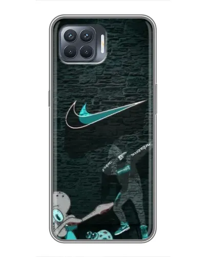 Чехол для OPPO Reno 4 Lite с картинкой «Спортивный арт Nike»