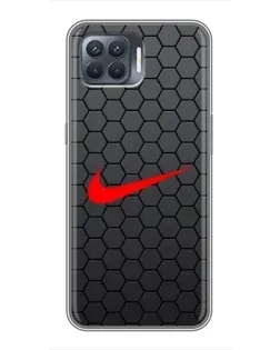 Чехол для OPPO Reno 4 Lite с картинкой «Nike — карбоновая сетка» Чехол для OPPO Reno 4 Lite с картинкой «Nike — карбоновая сетка»