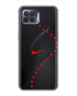 Чехол для OPPO Reno 4 Lite с картинкой «Абстрактный дизайн Nike»
