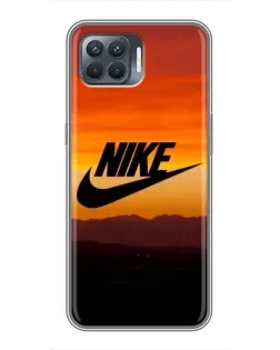 Чехол для OPPO Reno 4 Lite с картинкой «Nike — вечерний горизонт»