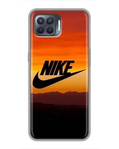 Чехол для OPPO Reno 4 Lite с картинкой «Nike — вечерний горизонт»