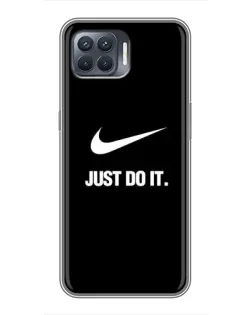Чехол для OPPO Reno 4 Lite с картинкой «Классический принт Nike»