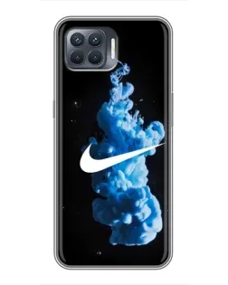 Чехол для OPPO Reno 4 Lite с картинкой «Nike и синий дым»
