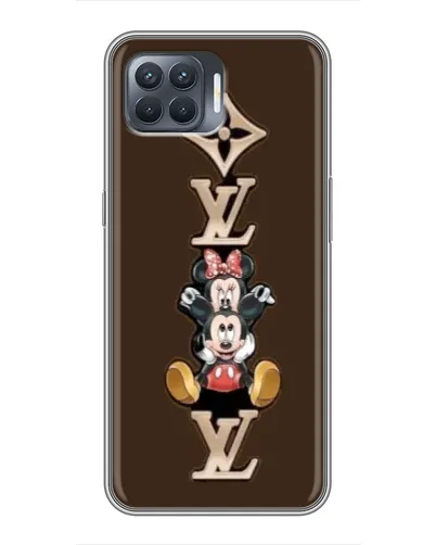 Чехол для OPPO Reno 4 Lite с картинкой «LV и Микки Маус» Чехол для OPPO Reno 4 Lite с картинкой «LV и Микки Маус»