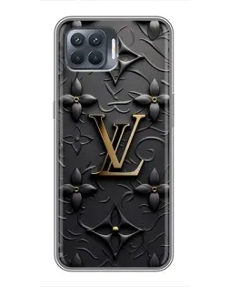Чехол для OPPO Reno 4 Lite с картинкой «Кожаная текстура LV»
