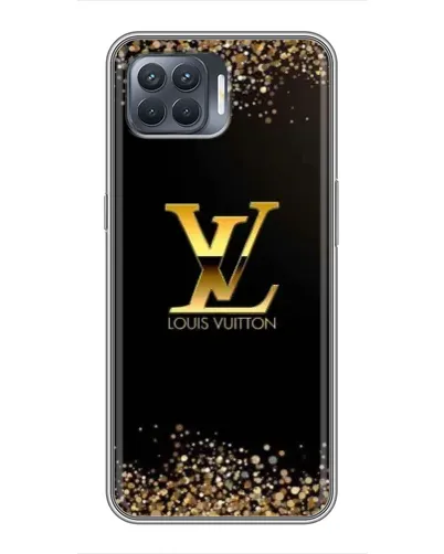 Чехол для OPPO Reno 4 Lite с картинкой «LV — золотые искры» Чехол для OPPO Reno 4 Lite с картинкой «LV — золотые искры»