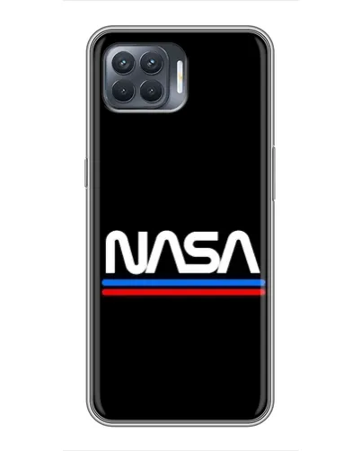Чехол для OPPO Reno 4 Lite с картинкой «NASA — классика Red Blue»