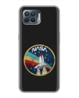 Чехол для OPPO Reno 4 Lite с картинкой «NASA — эмблема миссии» Чехол для OPPO Reno 4 Lite с картинкой «NASA — эмблема миссии»