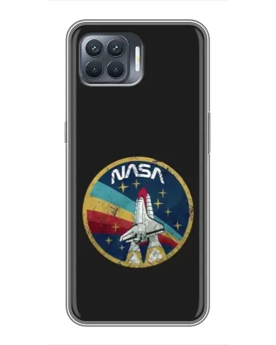 Чехол для OPPO Reno 4 Lite с картинкой «NASA — эмблема миссии»