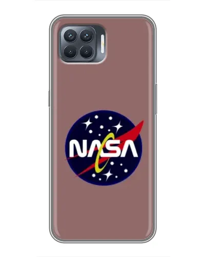 Чехол для OPPO Reno 4 Lite с картинкой «NASA — ретро космос»