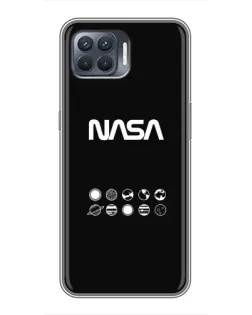 Чехол для OPPO Reno 4 Lite с картинкой «NASA — технический принт»