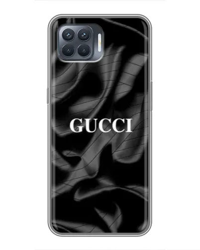Чехол для OPPO Reno 4 Lite с картинкой «Gucci — шелковые волны»
