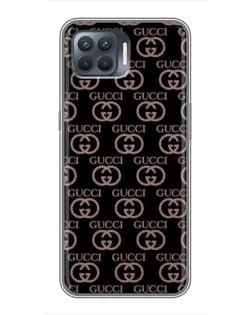 Чехол для OPPO Reno 4 Lite с картинкой «Классическая монограмма Gucci»