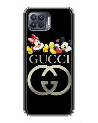 Чехол для OPPO Reno 4 Lite с картинкой «Gucci — герои Disney»