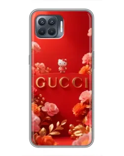 Чехол для OPPO Reno 4 Lite с картинкой «Gucci — золотой сад»