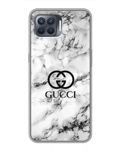 Чехол для OPPO Reno 4 Lite с картинкой «Gucci — мраморный шик»