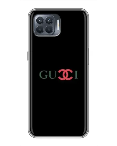 Чехол для OPPO Reno 4 Lite с картинкой «Gucci — красный градиент»