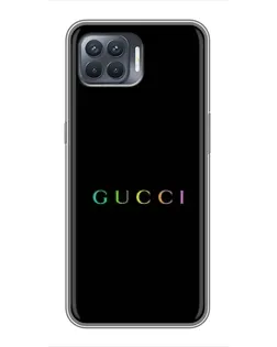 Чохол для OPPO Reno 4 Lite з картинкою «Gucci — неоновий мінімалізм»