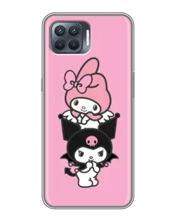 Чохол для OPPO Reno 4 Lite з картинкою «My Melody та Kuromi» Чохол для OPPO Reno 4 Lite з картинкою «My Melody та Kuromi»