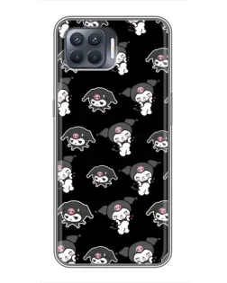 Чохол для OPPO Reno 4 Lite з картинкою «Чорний паттерн Kuromi» Чохол для OPPO Reno 4 Lite з картинкою «Чорний паттерн Kuromi»