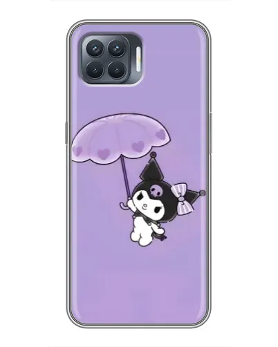 Чехол для OPPO Reno 4 Lite с картинкой «Kuromi с зонтиком»