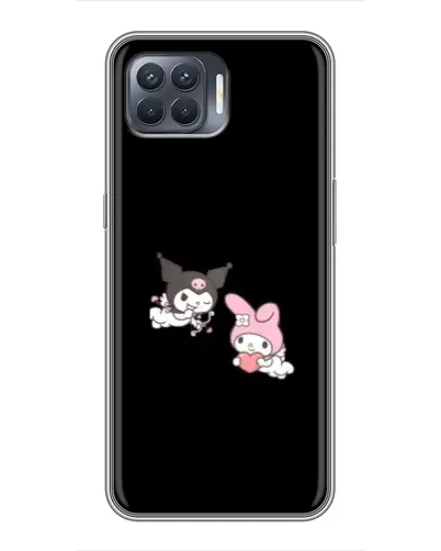 Чехол для OPPO Reno 4 Lite с картинкой «My Melody и Kuromi»