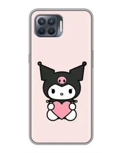 Чохол для OPPO Reno 4 Lite з картинкою «Kuromi та серце» Чохол для OPPO Reno 4 Lite з картинкою «Kuromi та серце»