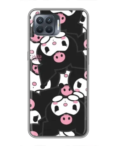 Чехол для OPPO Reno 4 Lite с картинкой «Паттерн голов Куроми»