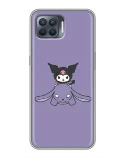 Чохол для OPPO Reno 4 Lite з картинкою «Kuromi на ліловому фоні» Чохол для OPPO Reno 4 Lite з картинкою «Kuromi на ліловому фоні»