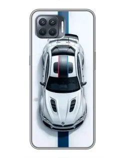Чехол для OPPO Reno 4 Lite с картинкой «Вид сверху — BMW M» Чехол для OPPO Reno 4 Lite с картинкой «Вид сверху — BMW M»